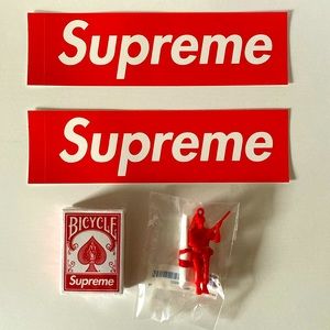 SUPREME PLAYING CARDS PARACHUTE & STICKERS